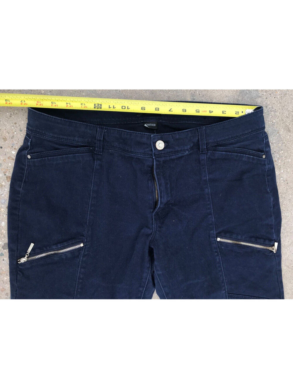 White House Black Market Brown Skinny Ankle High Rise Moto Zipper Pants Size 10 - Picture 3 of 5